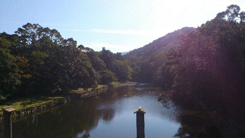 宇治橋から見た五十鈴川