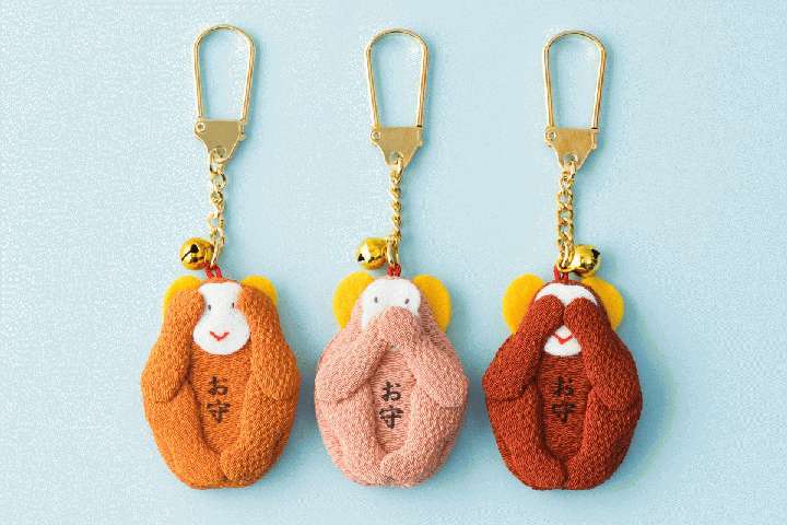 「三猿御守」各700円（税込）