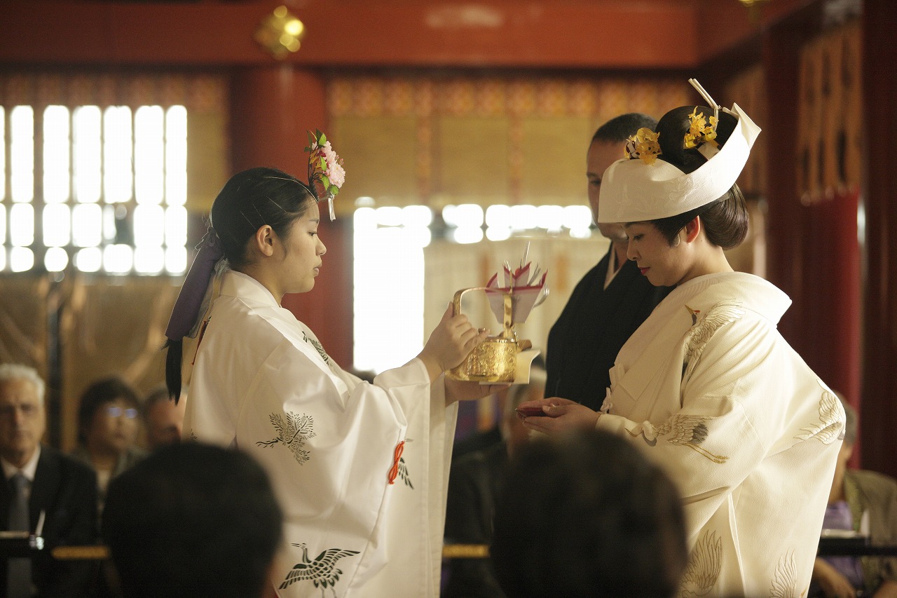 第二回 神前結婚式 拝見 巫女さんのお仕事 神社検定 神道文化検定 知ってますか 日本のこころ